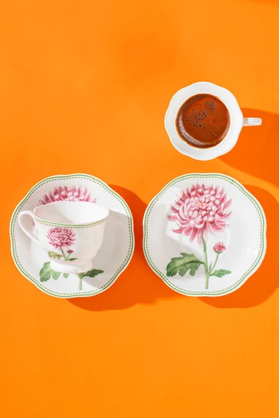 Perotti 16871-3 De Flore 2 Kişilik 4 Parça Porselen Kahve Fincan Takımı ürün görseli