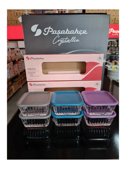 Paşabahçe 950126 Frezya Cam Saklama Kabı 3 Parça - 2