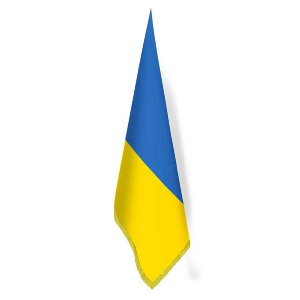 Ukrayna Bayrağı -Ofis-Makam-Toplantı Odaları - Saçaklı Makam Bayrağı ürün görseli 1