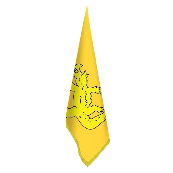 Büyük Hun İmp. Bayrağı(17 Eski Türk Devletleri )-Ofis-Makam-Toplantı Odaları - Saçaklı Makam Bayrağı ürün görseli 1