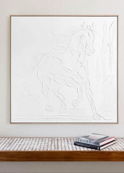 The Mia Kabartma Kanvas Tablo 100x100 cm TBL0078 - 2