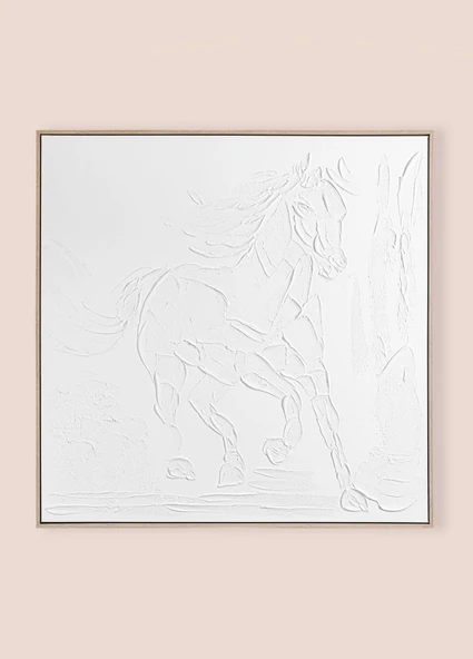 The Mia Kabartma Kanvas Tablo 100x100 cm TBL0078 - 5