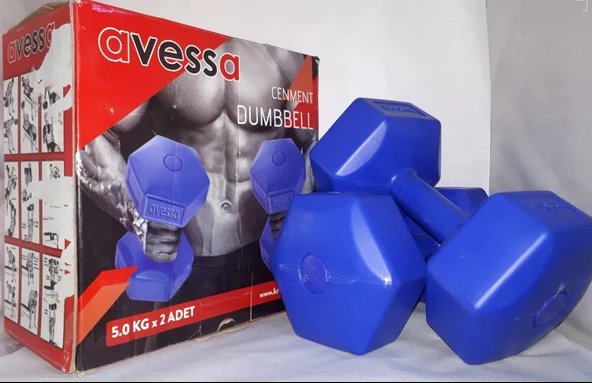 Avessa Plastik Dumbell Set 2 Adet 5 kg - 3