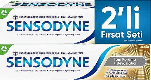 Sensodyn Tam Koruma Beyazlatici 50Ml 2 Li Set (1+1)