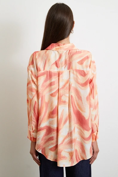 Deniz Esintisi Gömlek Oranj - Resim 6