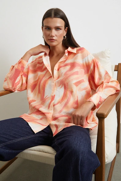 Deniz Esintisi Gömlek Oranj ürün görseli