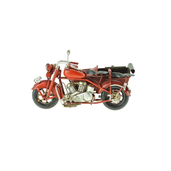 Motosiklet Dekoratif Metal Motosiklet Sepetli 15 Cm - 2