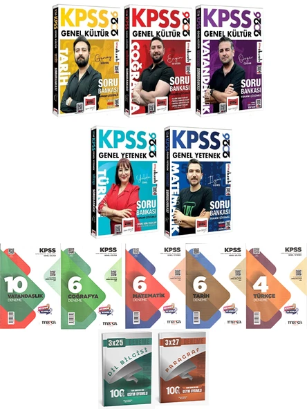 Yargı + Marka 2026 KPSS GY GK Lisans Tüm Dersler Soru + Deneme + Anla Kazan Deneme 12 li Set - Resim 3
