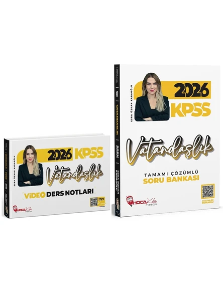 Hoca Kafası 2026 KPSS Vatandaşlık Video Ders Notları + Soru Bankası 2 li Set ürün görseli 1