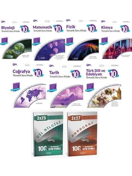 Anla Kazan + Palme 2026 10. Sınıf Tüm Dersler Soru Bankası + Anla Kazan Deneme 9 lu Set ürün görseli 1