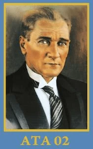 Sivil Gazi Mustafa Kemal Atatürk Portre Poster Cephe Bayrağı - 4x6 metre ürün görseli 1