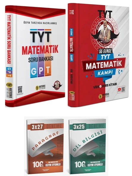 Bıyıklı Matematik + Anla Kazan 2026 TYT Matematik GPT Soru + 55 Günde Kamp + AnlaKazan Deneme 4lü - Resim 3