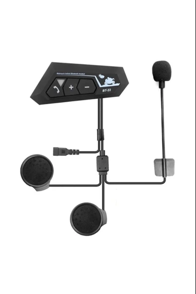 Bt22 Kask Kulaklık Bluetooth Motosiklet Kulaklık 5.0 Bluetooth Interkom Motorsiklet Kulaklık - 2