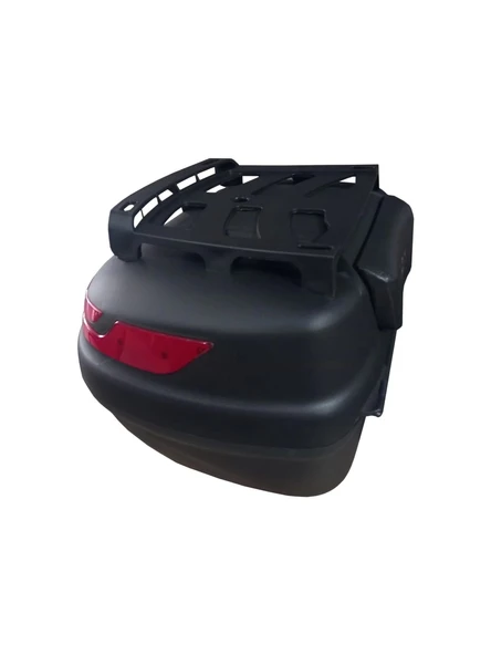 MOTOSİKLET ARKA ÇANTA MAXEM SL45 FULL SİYAH 45 LT - 3