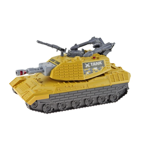 1:16 Ölçek Oyuncak  Tank Süper Tank Işıklı Sesli Sürtmeli 30 Cm - 2