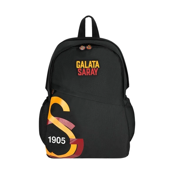 ME 25537 GALATASARAY LOGO DETAYLI SİYAH SIRT ÇANTASI ürün görseli 1