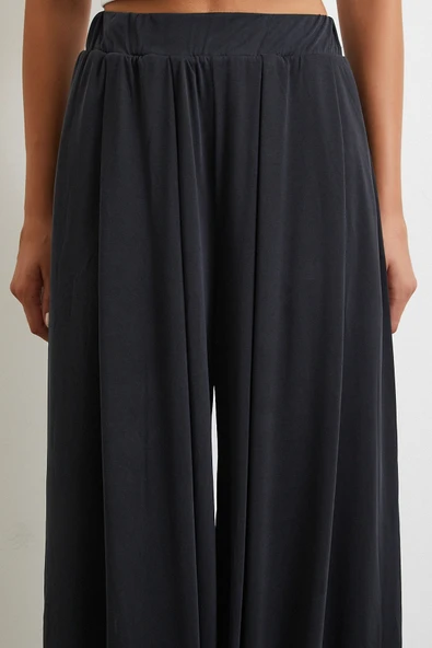 Paça Detaylı Şalvar Pantolon Antirasit - Resim 5