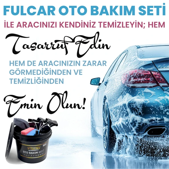 UpWay 12 Parça Fulcar Yıkama Kovalı Full Oto Temizlik ve Araç Bakım Seti - 7