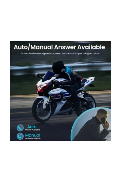 Bt35 Kask Kulaklık Bluetooth 5.0 Motosiklet Interkom Su Geçirmez Kablosuz Kulaklık - 5