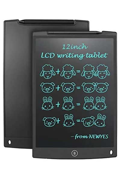 12 Inc Writing Lcd Grafik Dijital Kalemli Çizim Tableti Yazı Tahta Not Yazma Eğitim Tableti