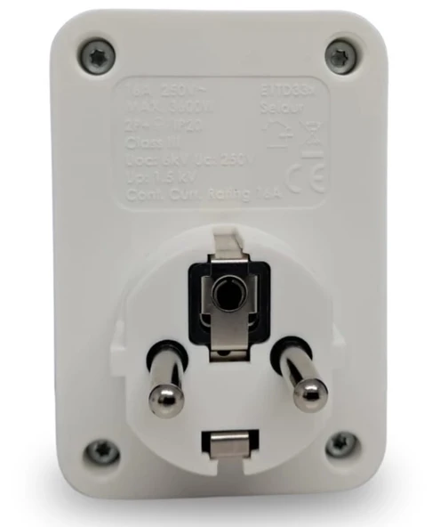 SELDUR ŞOK VE AKIM KORUMALI FİŞ-PRİZ (720J) - Resim 3