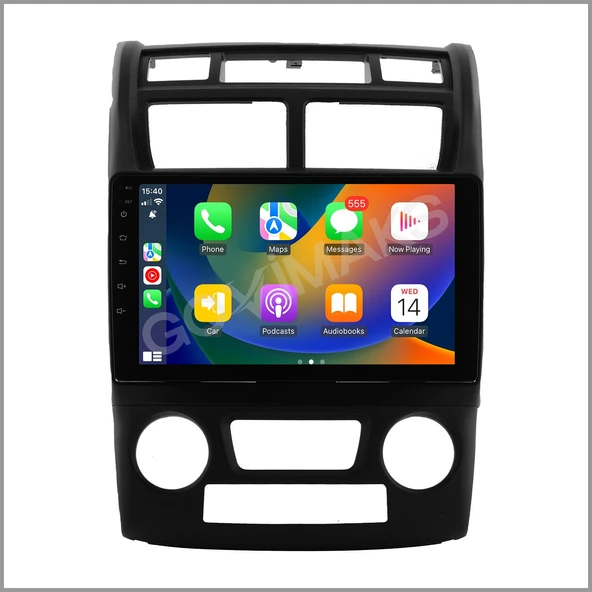 KIA SPORTAGE 2007-2010 UYUMLU SİYAH DİJİTAL 4 GB RAM 64 GB HAFIZA ANDROID MULTIMEDIA TEYP ürün görseli 1