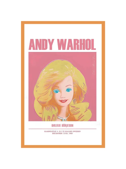 Andy Warhol  Barbie Temalı Pop Art Dekoratif Hediye Not Kartı & Kartpostal  10x15 cm ürün görseli