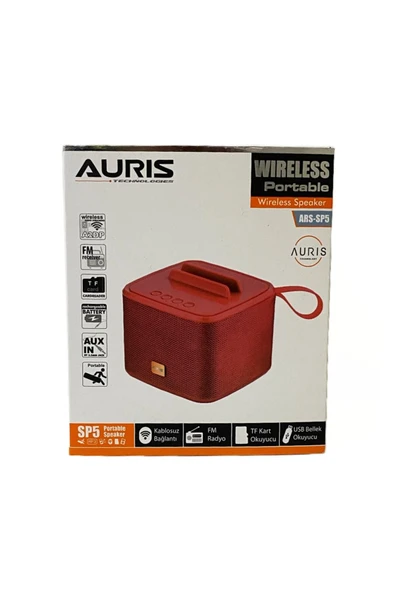 çaycup Auris Sp5 Bluetooth Hoparlör Fm Radyolu Aux / Usb / Tf Kart Girişli Ses Bombası Müzik Çalar Standlı - 6