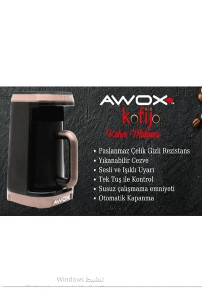 AVVOX Awox Kafija Kahve Makinesi (GECE MAVİSİ VE KIRMIZI RENK) - Resim 3