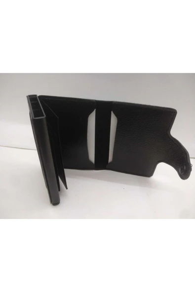 HESAPLIJET Kayader Deri Erkek Otomatik Mandallı Cüzdan Kulaklık Hediyeli - Resim 2