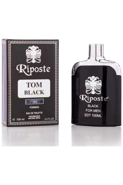 SKY TOPTAN Riposte 24 Saat Etkili Erkek Parfüm - Tom Black - For Men 100 Ml ürün görseli 1