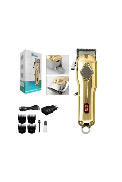 FIRSATTAN INSUA HK-770 PROFOSYONEL ŞARJLI LED EKRANLI TIRAŞ MAKİNESİ ürün görseli 1