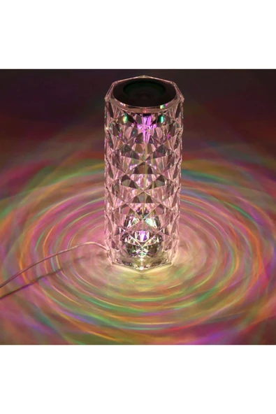 mah alisveris LED Bluetooth Hoparlör Uzaktan Kumandalı Kristal Lamba - Resim 3