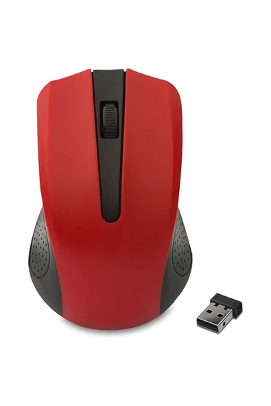 çaycup Bol Toptan SM-537 Usb Kırmızı 2.4Ghz Kablosuz Mouse ürün görseli 1