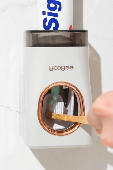 Porsima M543 Duvara Monte Yapışkanlı Otomatik Diş Macunu Sıkacağı Çok Renkli - 3