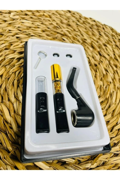 honeypuff Mini Pipo Seti // 2 Adet Ağızlık Ve Ahşap Pipo - Resim 3