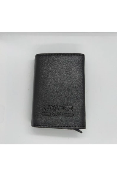 HESAPLIJET Kayader Deri Erkek Otomatik Mandallı Cüzdan Kulaklık Hediyeli ürün görseli