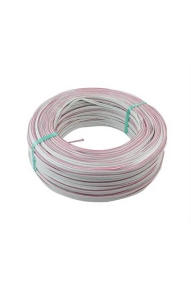 BOLAVM Kordon(CCA) Elektrik Kablosu 2x0.75 Mm 100 Mt Beyaz ürün görseli 1