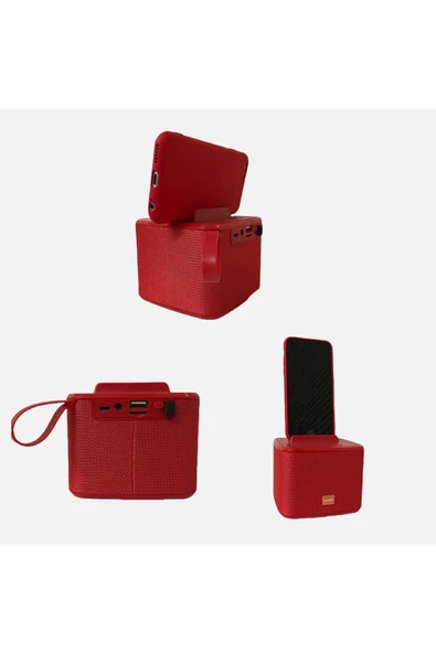 çaycup Auris Sp5 Bluetooth Hoparlör Fm Radyolu Aux / Usb / Tf Kart Girişli Ses Bombası Müzik Çalar Standlı - 3