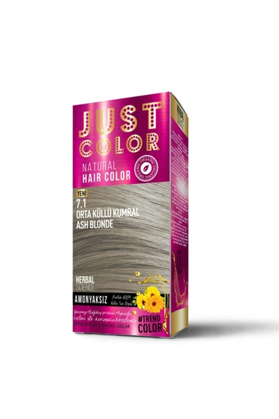 çaycup Herbal Scıence Organik Amonyaksız Saç Boyası Orta Küllü Kumral 7.1 ürün görseli 1