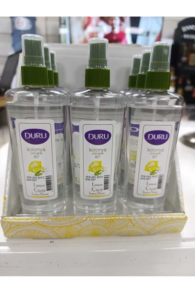 çaycup DURU LİMON KOLONYASI 80 DERECE 150 ML SPREY 9 ADET ürün görseli 1