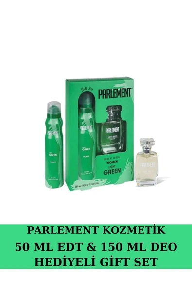 Parlement Kozmetik Parlement Green 150 ml Deodarant Hediyeli Gift Set - Resim 2