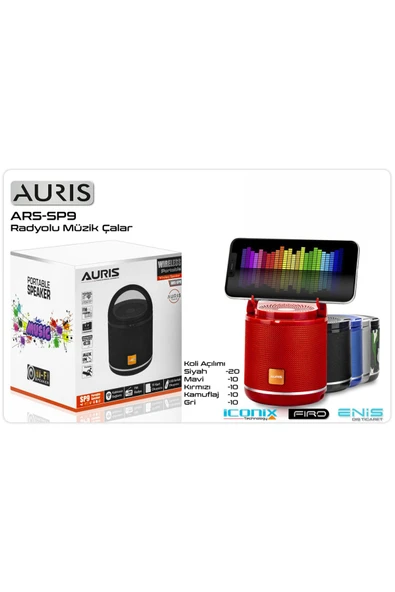 RED DEER Auris ARS-SP9 Radyolu Bluetooth Hoparlör ürün görseli 1