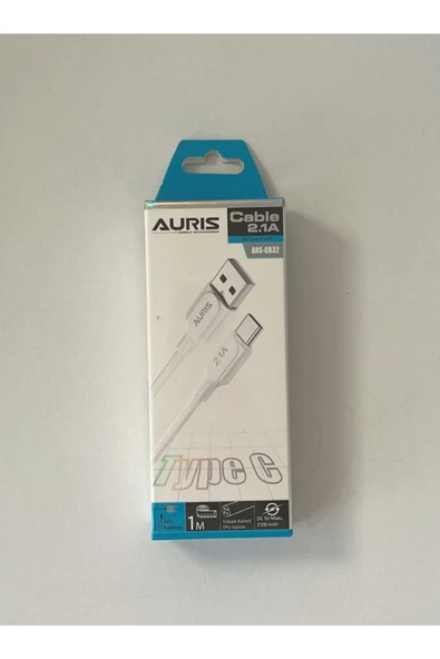 AURISS AURIS 2.1A Type-C USB Şarj Kablosu ARS-CB32 - 1 Metre ürün görseli 1
