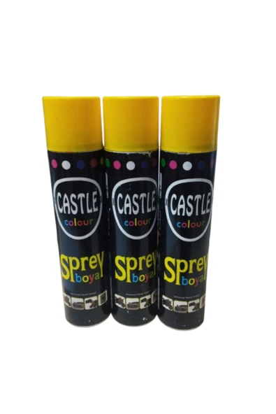 Hırdavatistan KALİTELİ SARI SPREY BOYA 3 ADET 510 ML ürün görseli 1