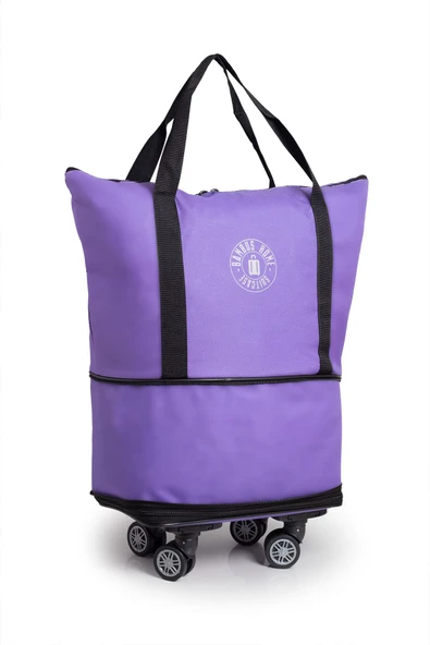 Valiz İki Körüklü Demonte Sessiz Tekerlekli Valiz/Çanta/Bavul - Resim 5