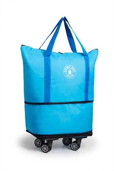 Valiz İki Körüklü Demonte Sessiz Tekerlekli Valiz/Çanta/Bavul - Resim 5