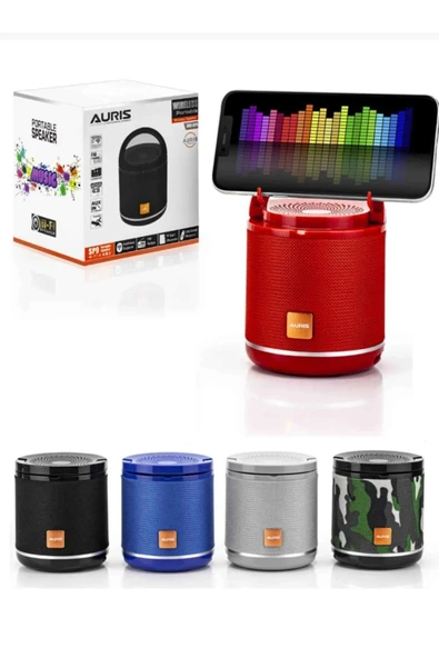 AURISS Auris Ars-sp9 Küçük Taşinabilir Radyolu Bluetooth Hoparlör Tüm Renk Stoklarla - Resim 2