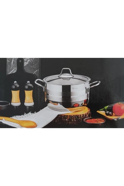 MUTFAKTAN2020 Ekin 2 Parça 22 Cm Derin Tekli Tencere ürün görseli 1