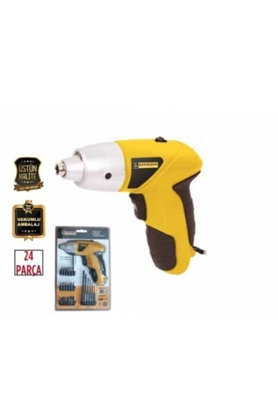 Meşem Şarjlı Tornavida Seti 24 Parça - 4.0v 1500mah - 1